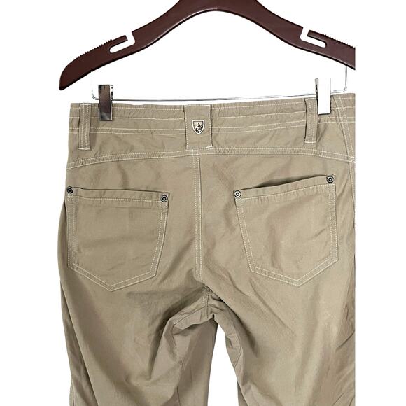 Kuhl Kendra Hiking Pants Women’s 8 R Lightweight Mid Rise Outdoor Stretch Khaki - Picture 6 of 12